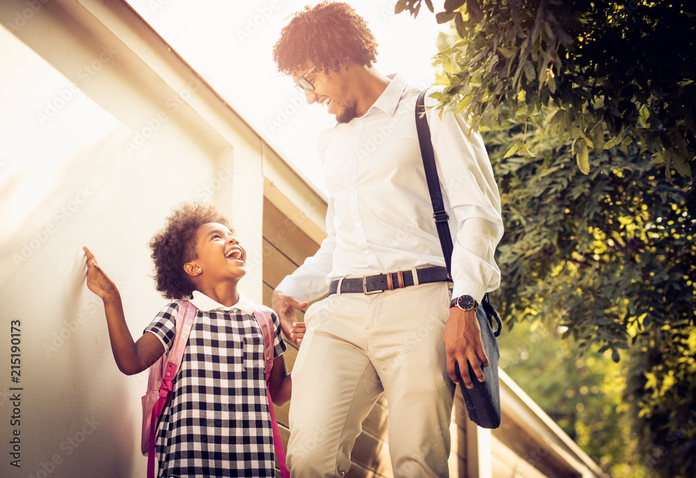 Fototapeta premium Happy day at school.