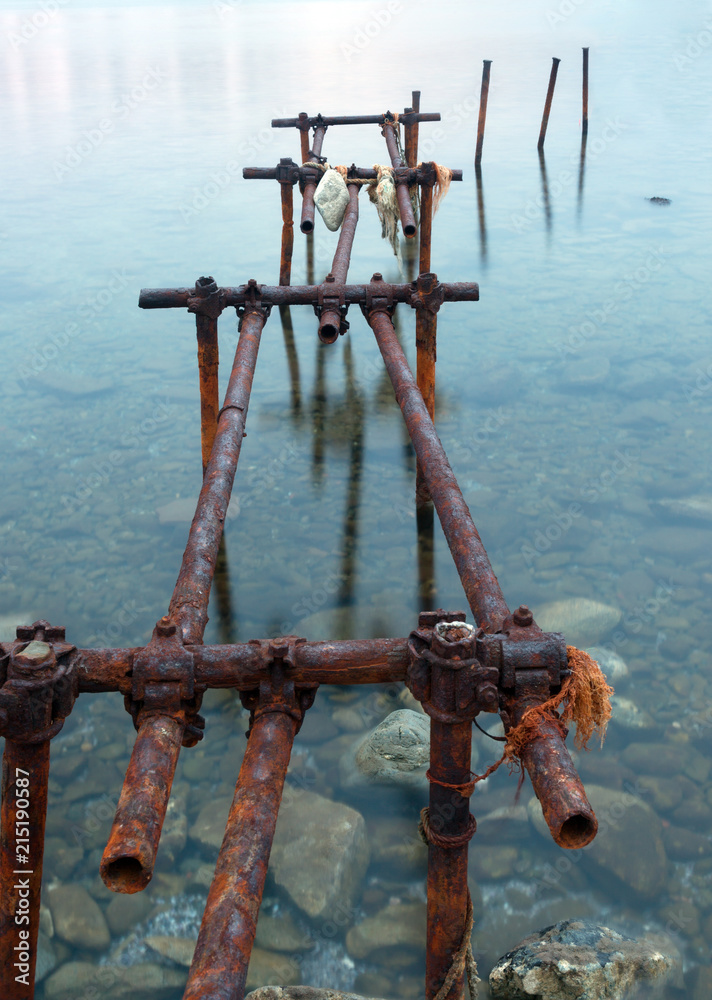 Naklejka premium Rusty jetty