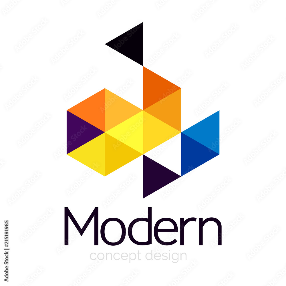 Triangle shape design abstract business logo icon design. Company logotype branding emblem idea Triangle shape design abstract business logo icon design. Company logotype branding emblem idea