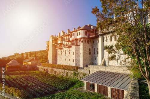 Papier peint Travel and pilgrimage on Mount Athos