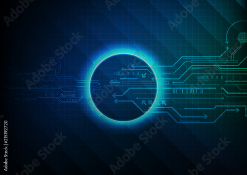 Blue Green Shade Technology Background Vector