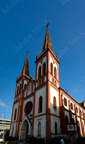 Exterior view to The Sacred Heart of Jesus Cathedral in Lome, Togo