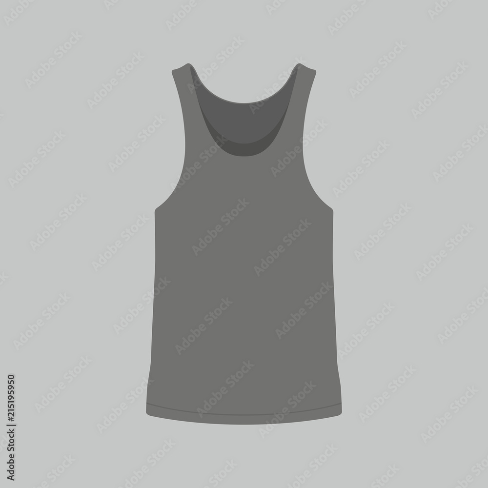 Front views of men's black t-shirt on white background Front views of men's black t-shirt on white background