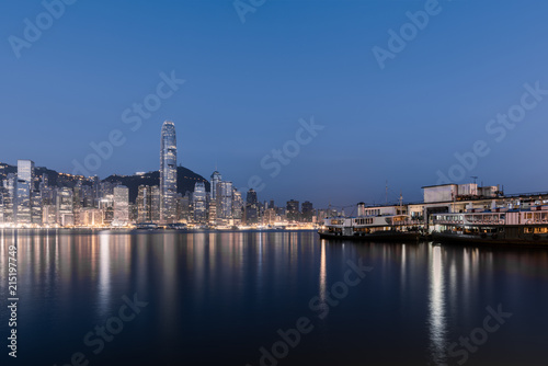 Hongkong s bustling urban skyline