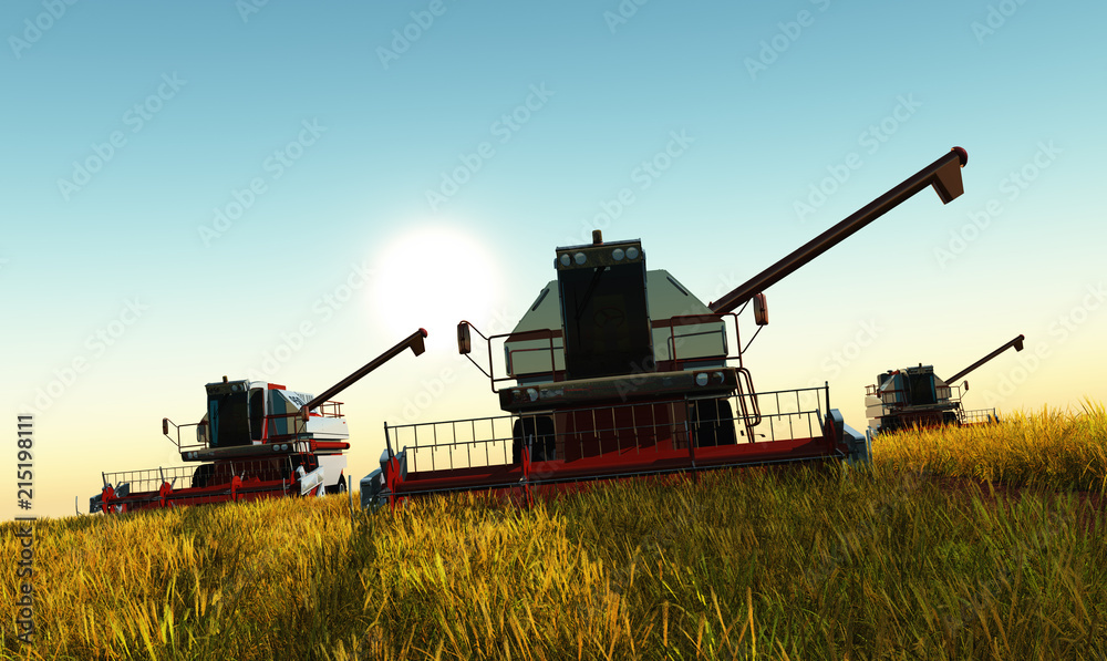 Fototapeta premium Harvester