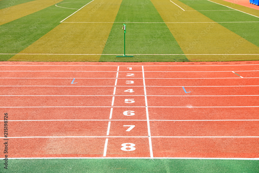 Fototapeta premium sports ground，A close-up