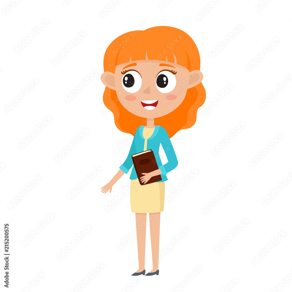 Cute red-haired business woman in stylish clothes isolated on white. Cute red-haired business woman in stylish clothes isolated on white.