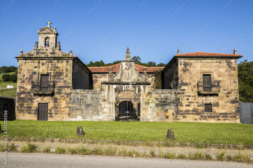 Lierganes, Spain. The Palacio de La Ranada or Palacio de Cuesta Mercadillo, a 18th century monumental palace and casona in the Cantabrian town of Lierganes Lierganes, Spain. The Palacio de La Ranada or Palacio de Cuesta Mercadillo, a 18th century monumental palace and casona in the Cantabrian town of Lierganes