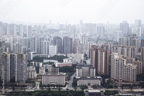 skyline of the chongqing china