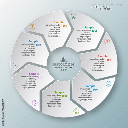 Abstract 3D Paper Infographics