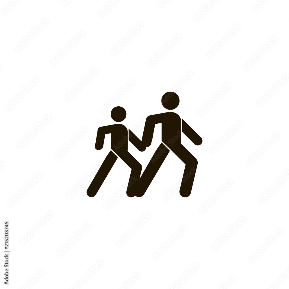 street crossing sign icon. flat design street crossing sign icon. flat design