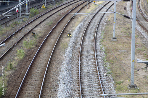 Closeup of Railway Tracks
