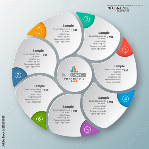 Abstract 3D Paper Infographics