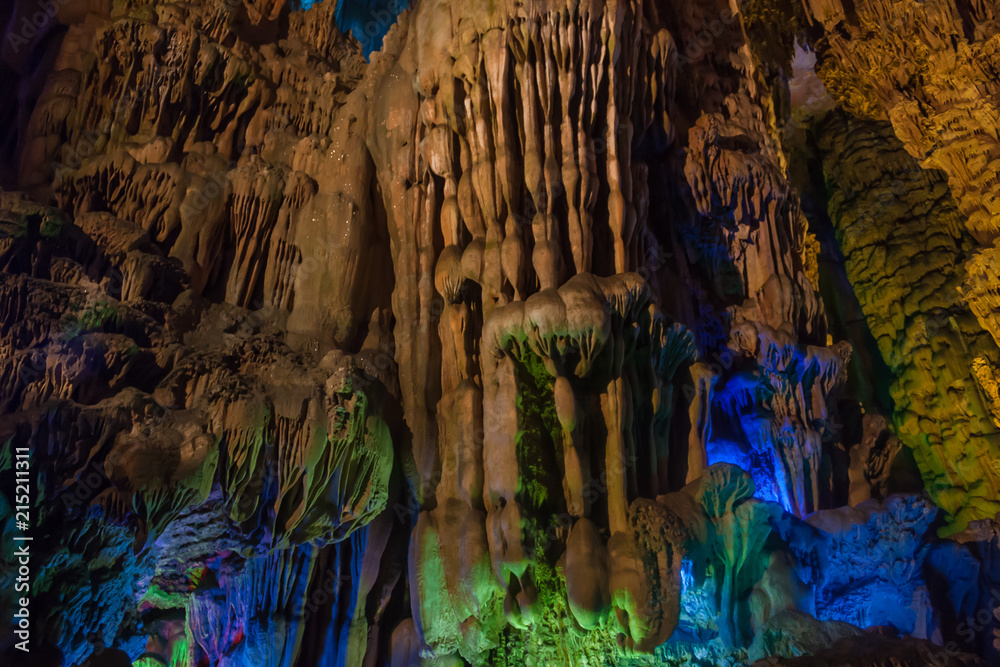 Reed flute cave, Guilin, China