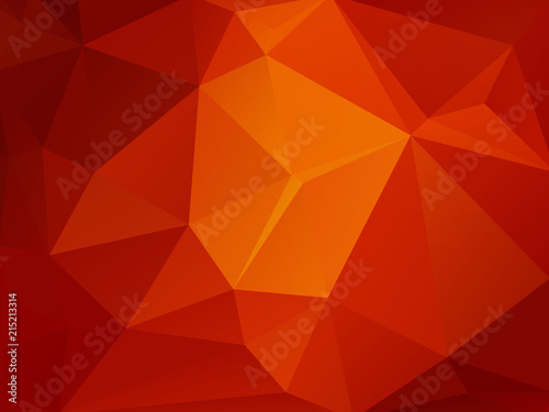 red orange mosaic triangle background