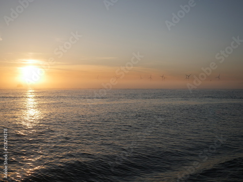 wind turbine at sea