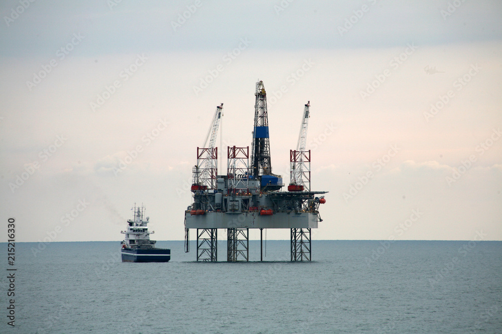 Oil rig atthe North Sea.