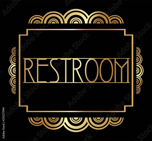 Beautiful, Stylish Art Deco Party Poster vector