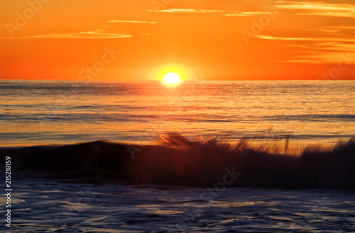 Long Exposure Sunrise Atlantic Ocean in South Carolina