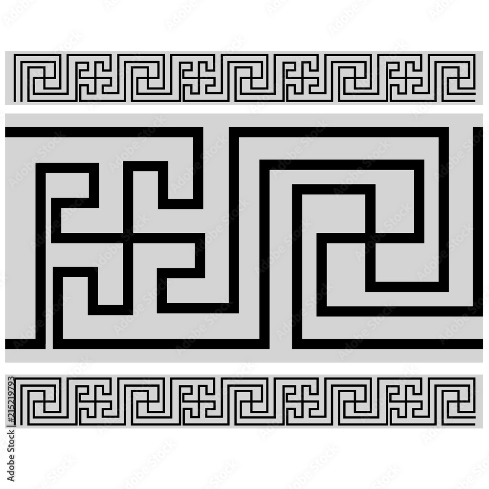 Tibetan style border - Buddhist pattern Tibetan style border - Buddhist pattern