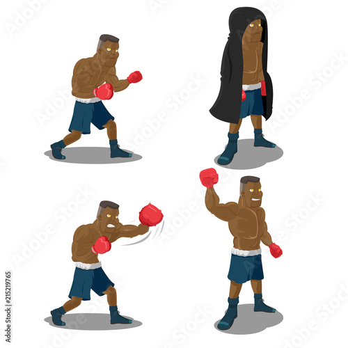 Boxer Strong Mighty Winner Sport Vector