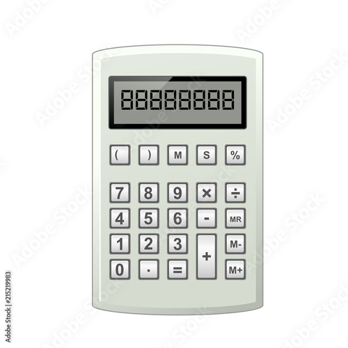 Simple grey pocket calculator