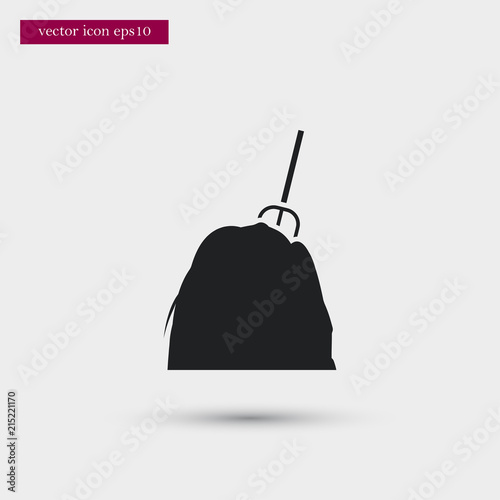 Haystack icon. Simple gardening element illustration. Vector symbol design from agriculture collection. Can be used in web and mobile.