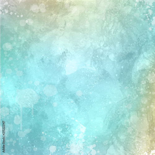 Beautiful Watercolor Background with Splatters
