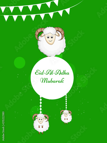 Illustration of background for the occasion of Muslim festival Eid-al-adha 
