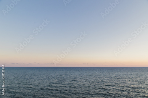 View of the sea, waves and calm wind. © combo1982