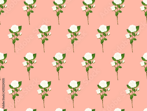 White Rose Bouquet on Orang...