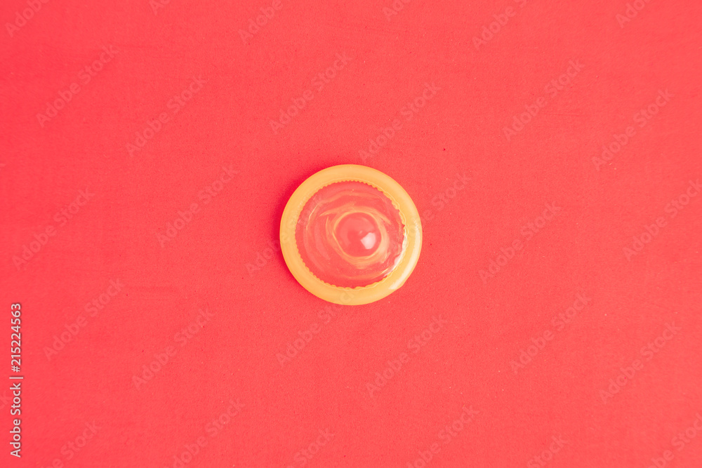 condom in colorful background
