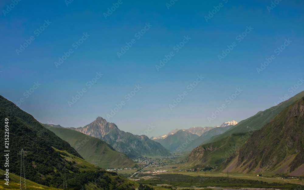 green caucasus view