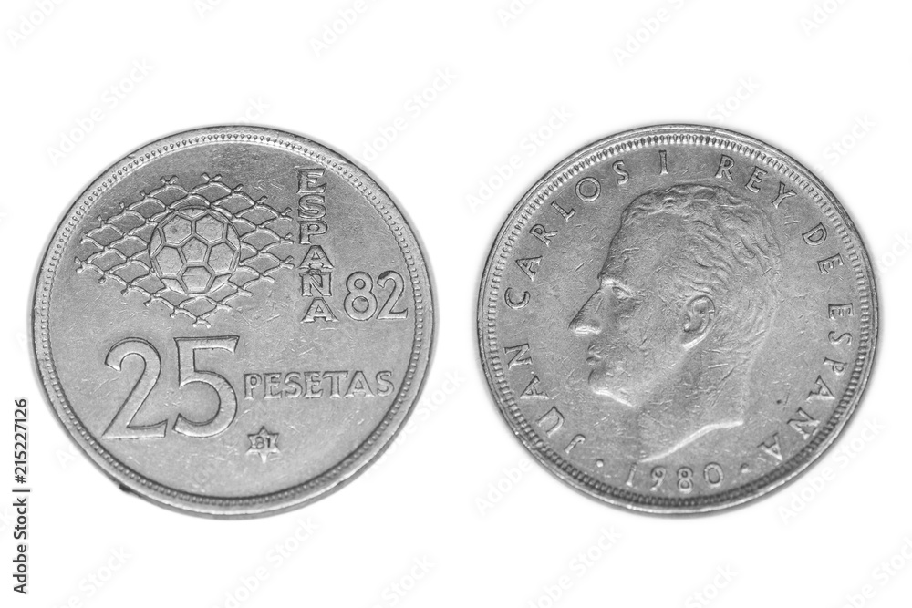 monedas 25 pesetas mundial 82