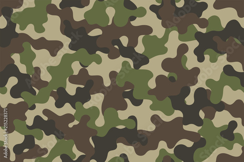Camouflage seamless pattern. Trendy style camo, repeat print. Vector illustration.
