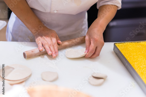 chef cooking food in kitchen