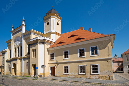 Jewish synagogue in Zatec town. Czech Republic.