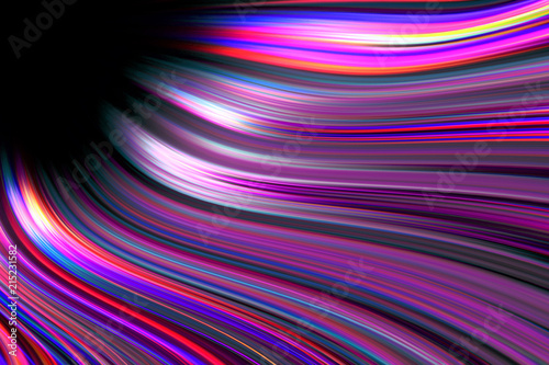 Colorful swirling light trails background