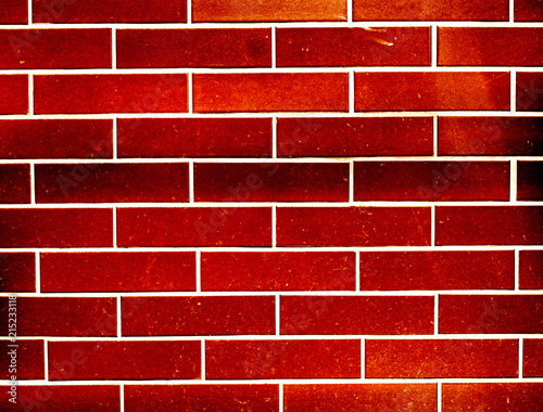 ceramic tiles in the form of bricks