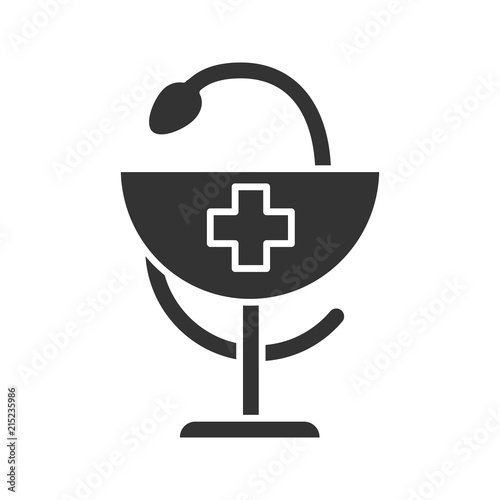 Bowl of Hygeia glyph icon
