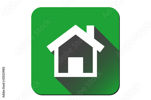 Icono verde de una casa.