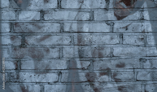 Hintergrund Graffiti auf Ziegelsteinen (silber)