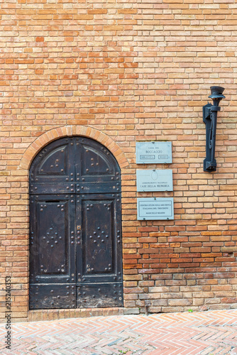 Birthplace of Giovanni Boccaccio, author of Decameron photo