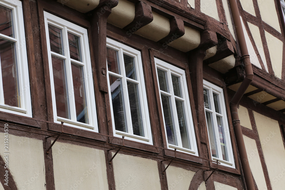 Tudor style house / Facades of houses in the old style