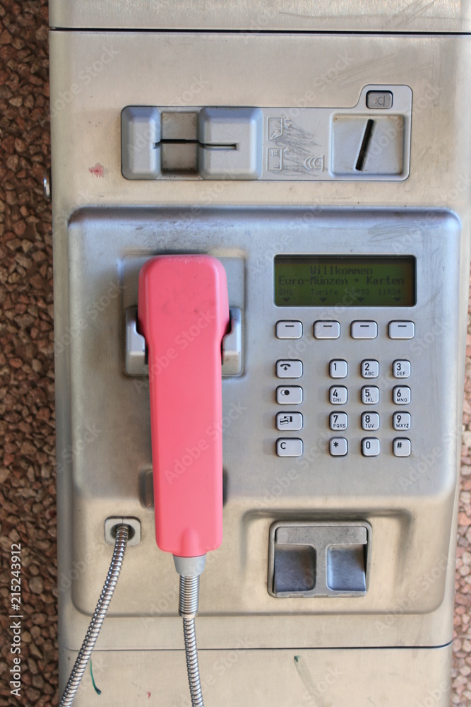 ☎ Hörer Einsprache für Münzfernsprecher Münztelefon Kartentelefon Telefonzelle 