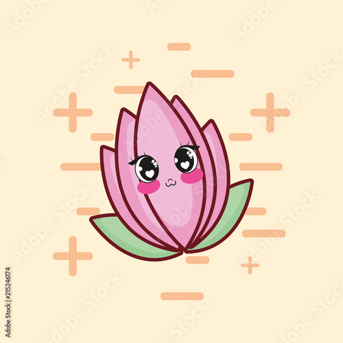 kawaii flower icon