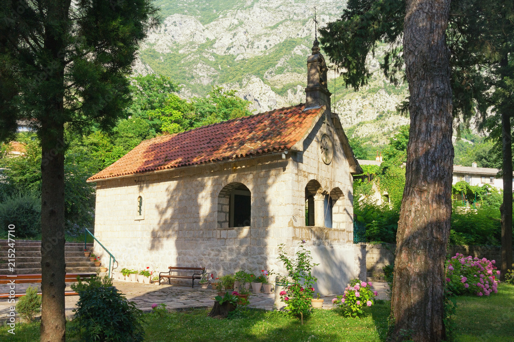 Religious architecture. Montenegro, Risan town, Orthodox Church of St. Michael the Archangel Religious architecture. Montenegro, Risan town, Orthodox Church of St. Michael the Archangel