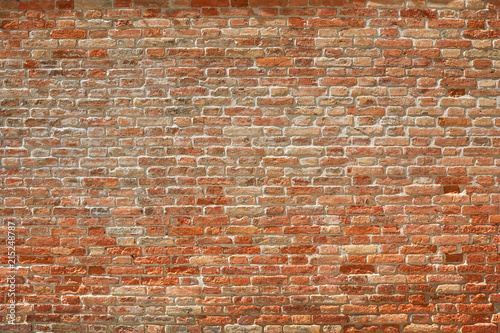 Old brick wall texture background in a sunny day  high detail