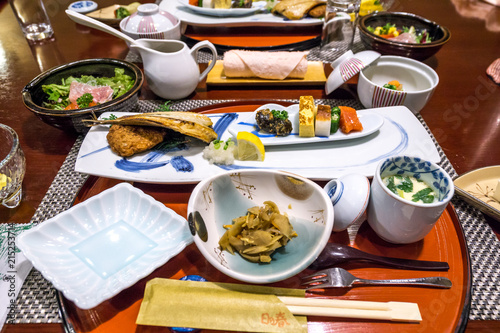 Konstfotografi japanese traditional breakfast