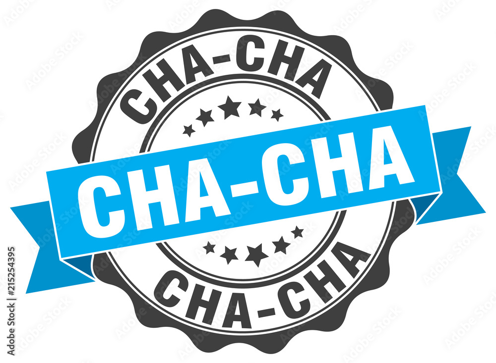 Fototapeta premium cha-cha stamp. sign. seal